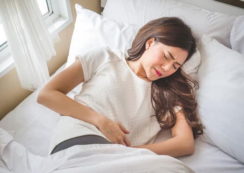 fibroids woman in pain